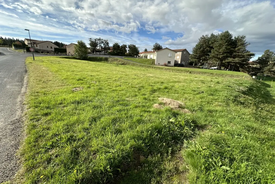 Terrain constructible de 1574 m² à Montfaucon-en-Velay - Exposition ouest, sans constructeur 
