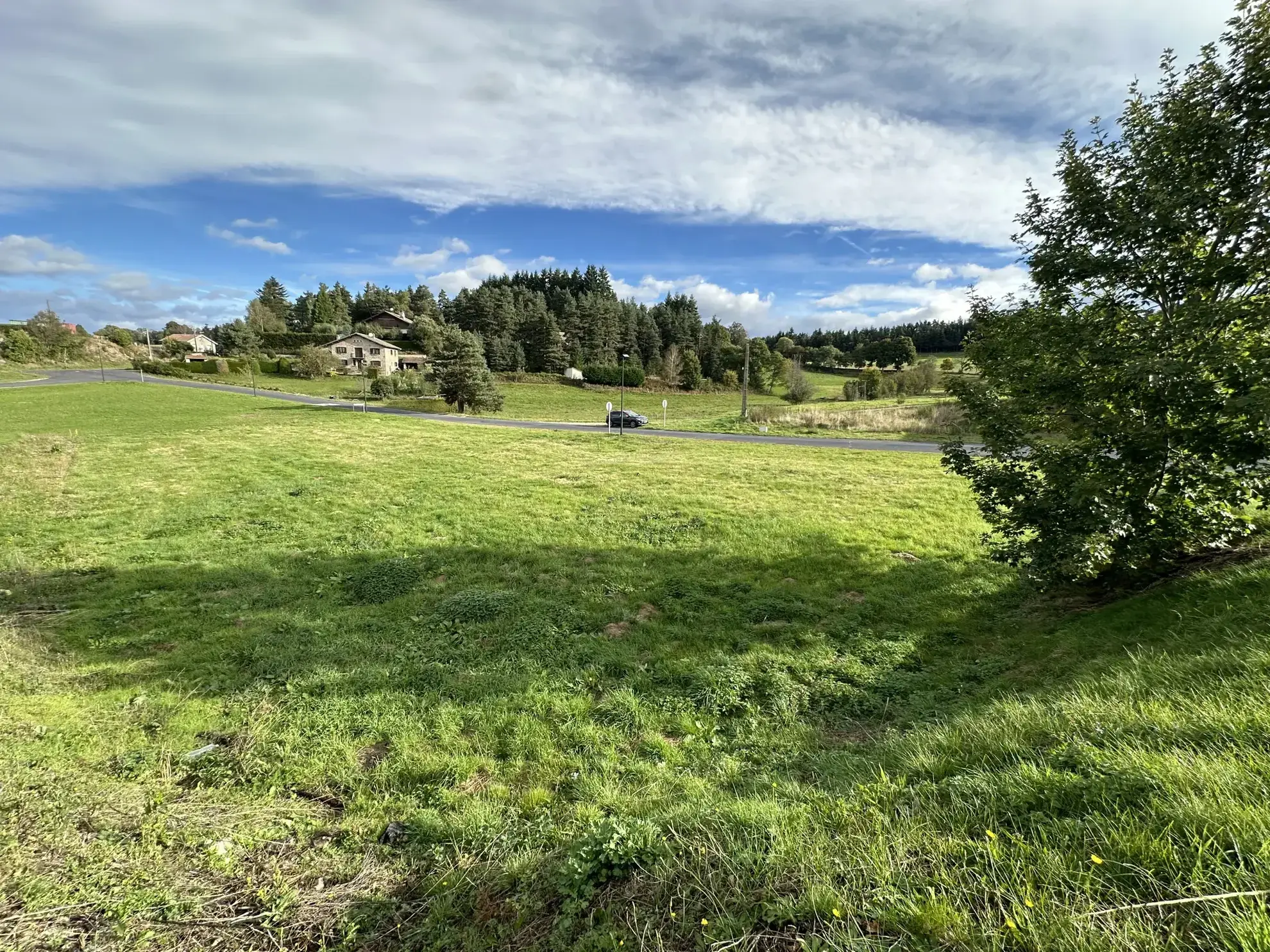 Terrain constructible de 1574 m² à Montfaucon-en-Velay - Exposition ouest, sans constructeur 