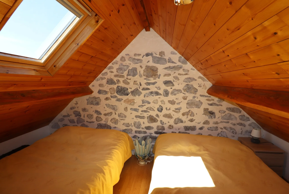 Appartement 3 pièces rénové avec vue montagne à Allos 