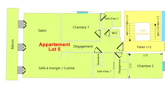 Appartement de standing rénové face aux Coustous à Bagnères-de-Bigorre