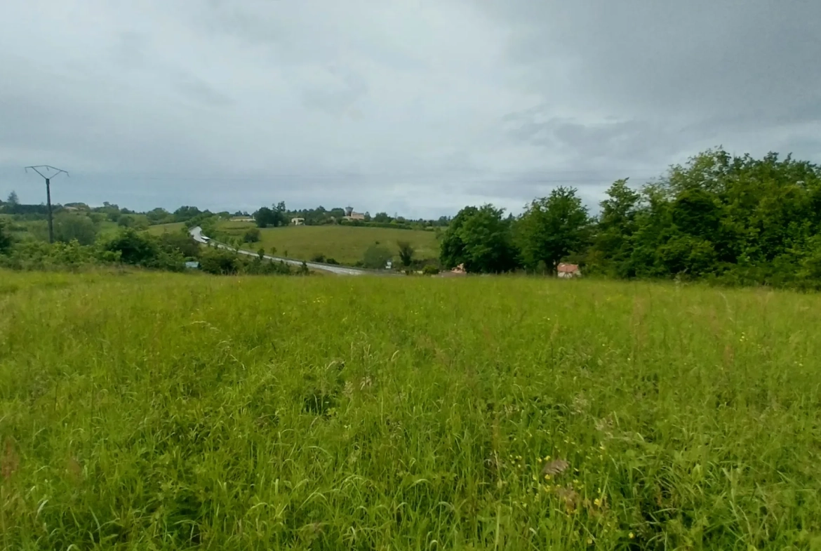 Maison plain-pied à vendre à Ribérac, 2 chambres, grand terrain, proche écoles 