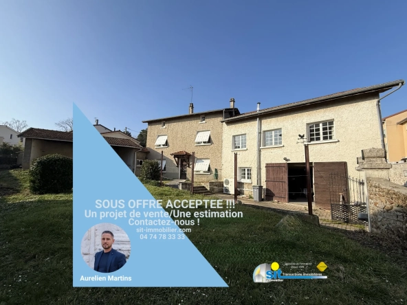 Maison de village à Chonas L'Amballan avec grands espaces et potentiel d'investissement