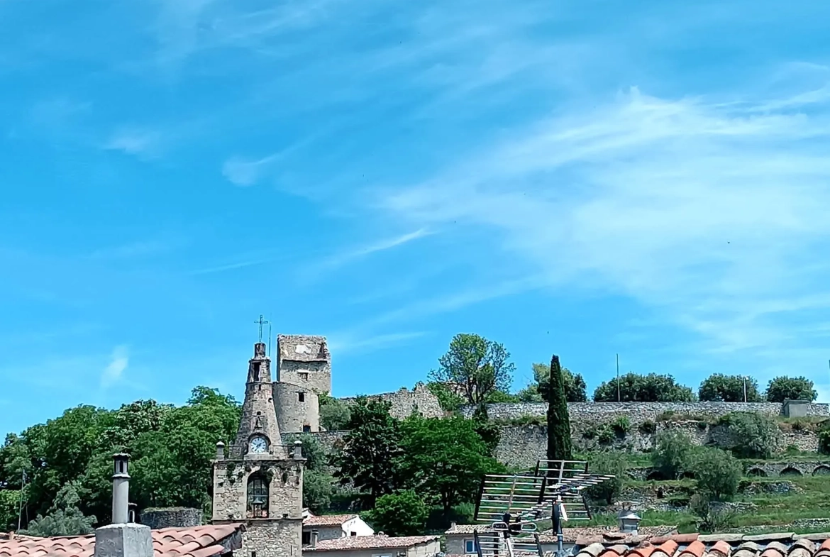 Maison de village à Peyruis de 80 m² avec terrasse et vue dégagée 