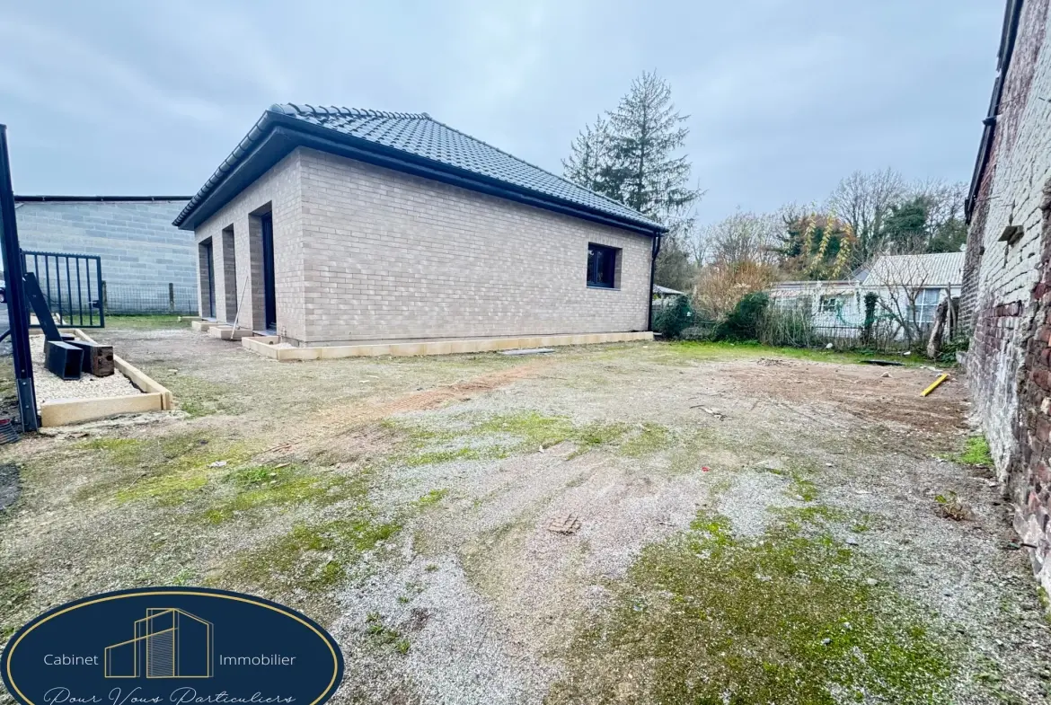 Vente maison individuelle plain-pied à Escautpont, 77m2, 2 chambres, extérieur et confort moderne 
