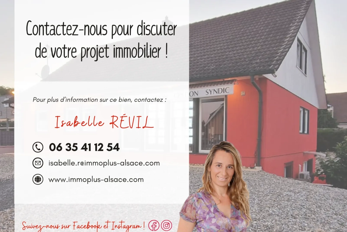 Maison de village de 115 m² avec 4 chambres à Waldighoffen 