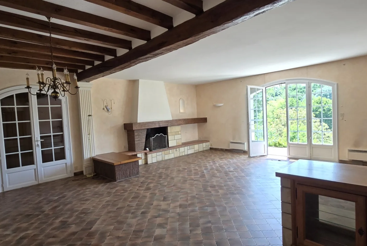 Maison de plain-pied avec vue imprenable sur la vallée près de Blois et Vendôme 