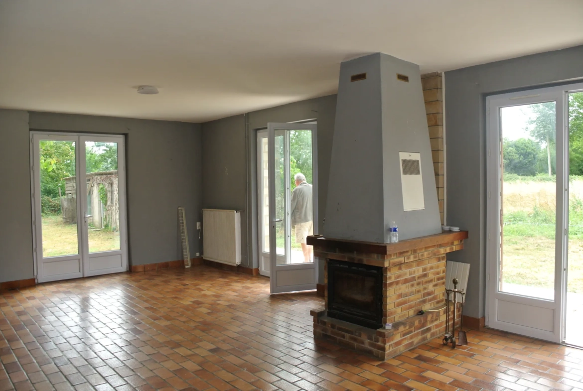 Maison de plain-pied avec 2 hectares de terrain près de Duras 