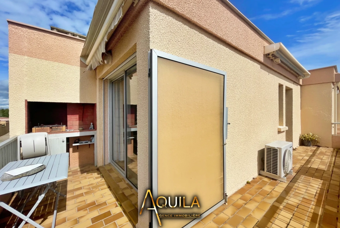 Appartement 2 chambres avec terrasse et barbecue à Valras-Plage 