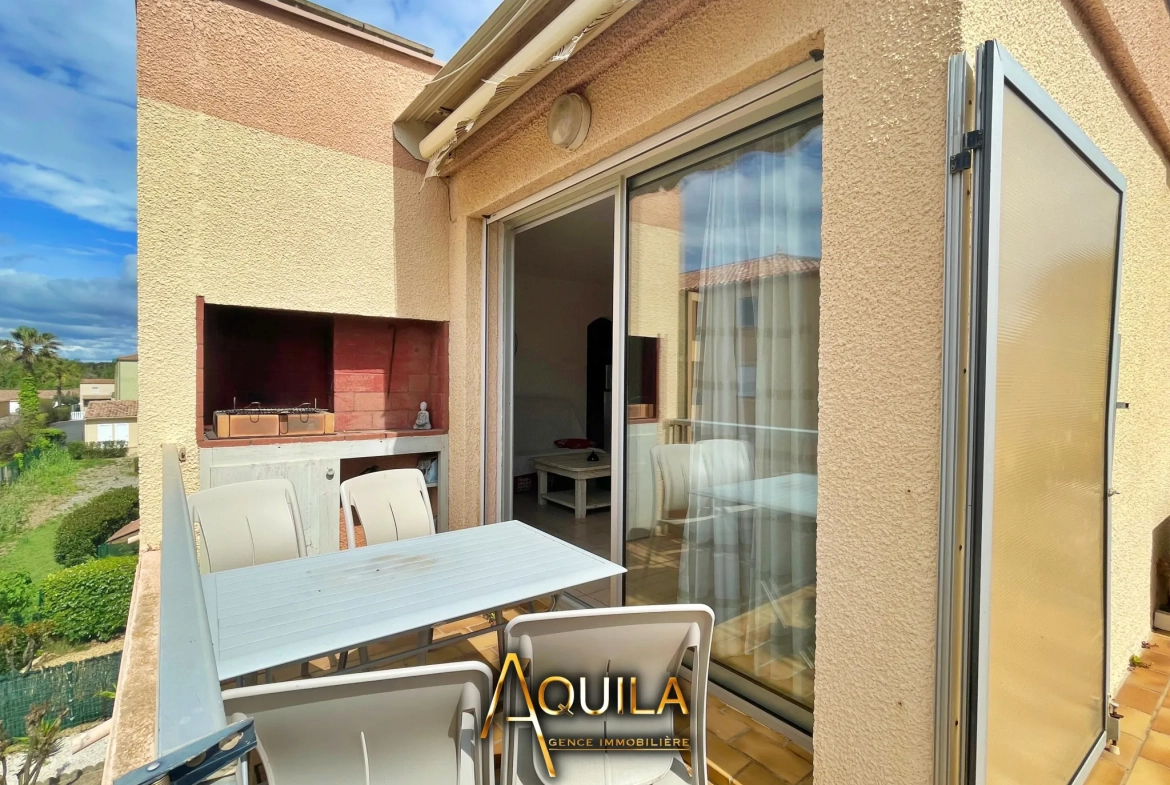 Appartement 2 chambres avec terrasse et barbecue à Valras-Plage 