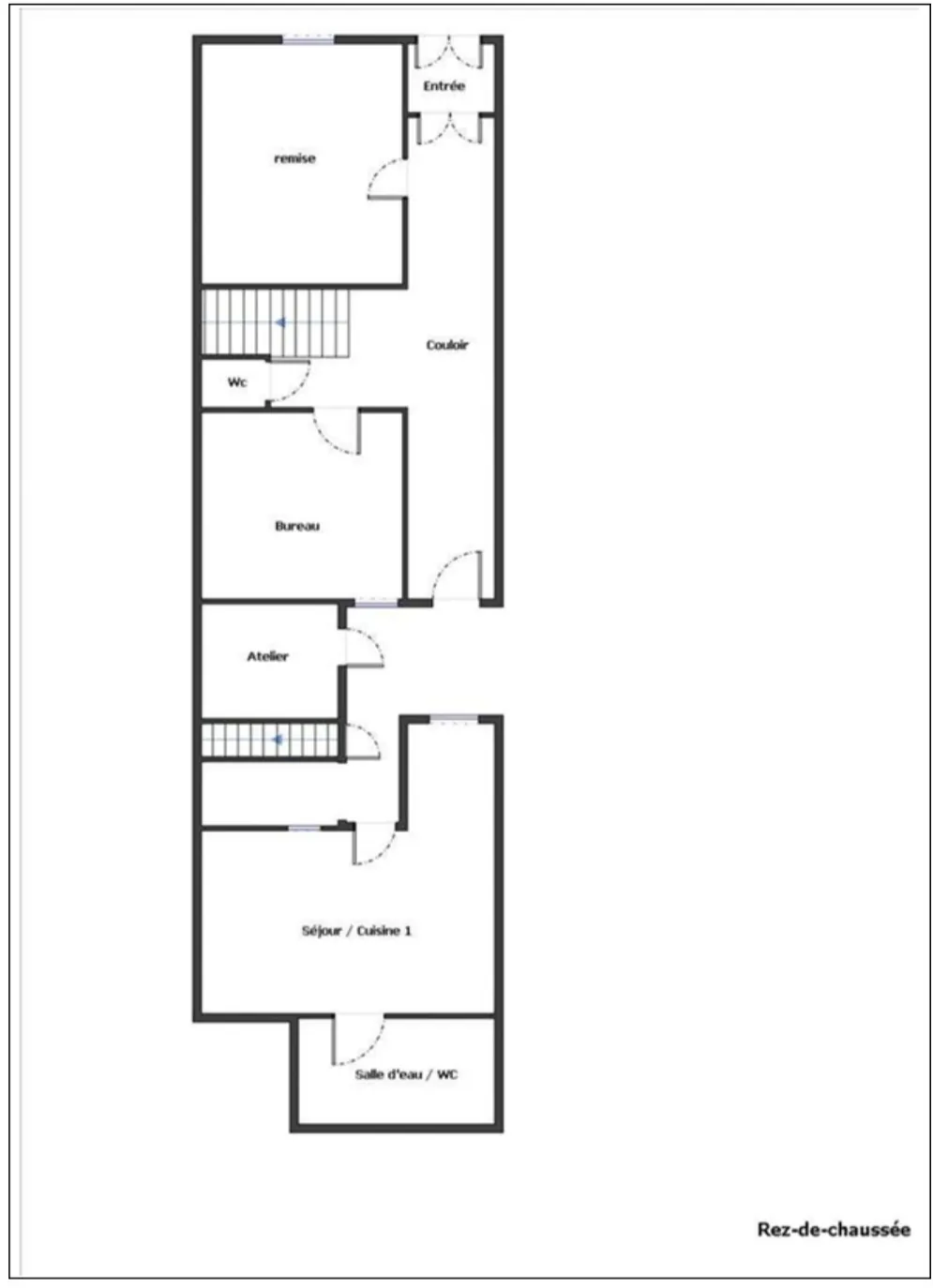Grande maison de ville de 219m² à Bagneres de Bigorre avec potentiel de rénovation 