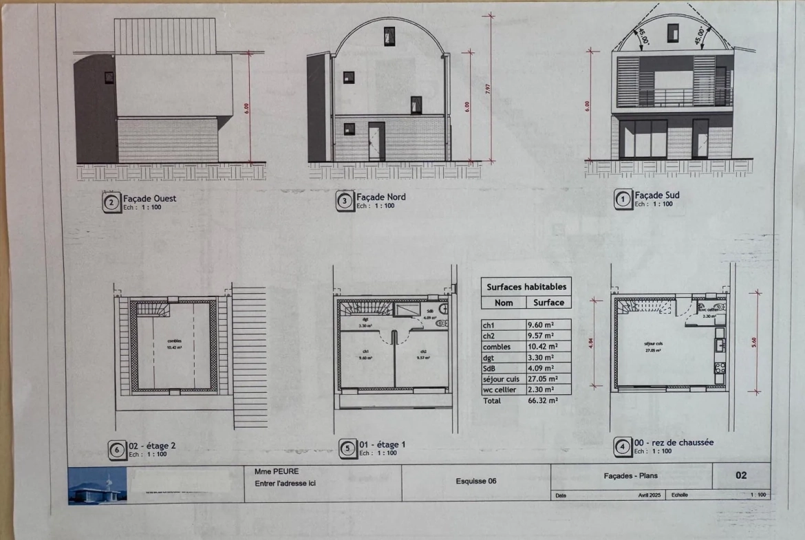 Terrain constructible à Saint-Cloud de 140 m² avec permis en 2025 