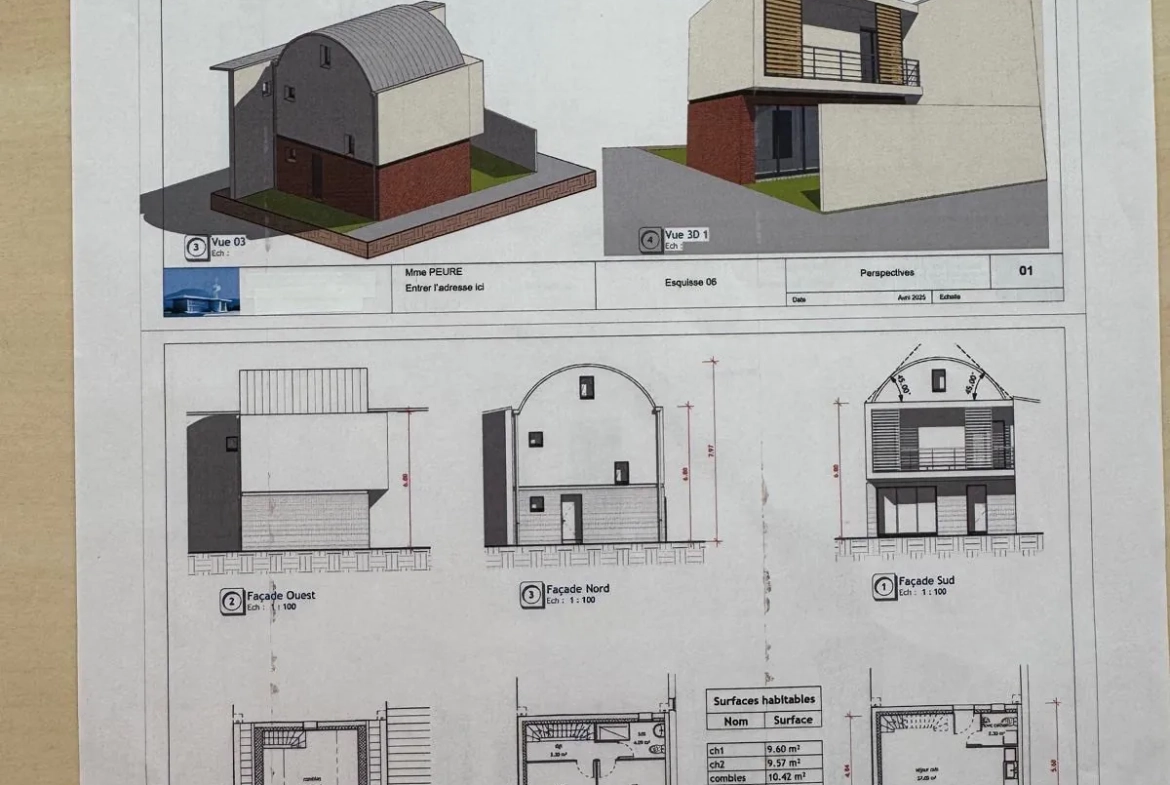 Terrain constructible à Saint-Cloud de 140 m² avec permis en 2025 