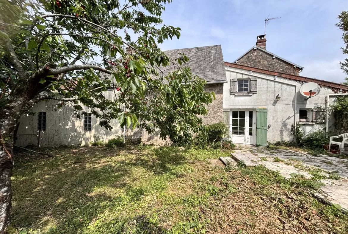 Maison en pierres de 80m² avec jardin à Augères, Creuse 