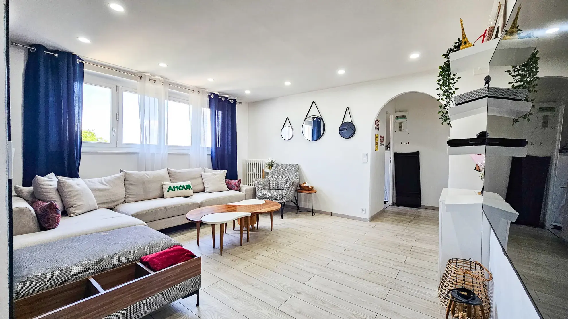 Appartement F4 rénové avec cave et garage à Sartrouville 
