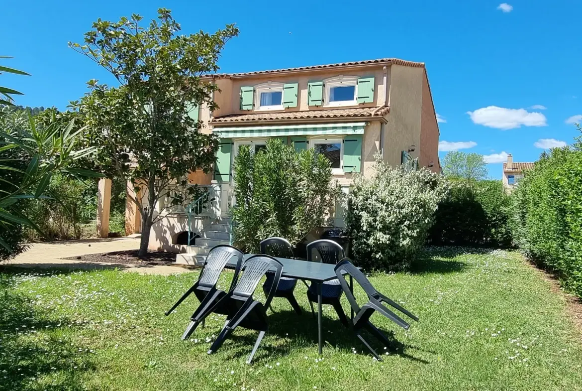 Villa provençale lumineuse avec 3 chambres dans domaine privé à Vidauban 