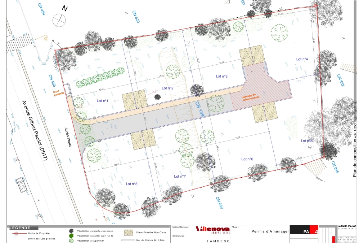 Terrain à vendre à Lambesc - 345 m² avec permis de construire possible 