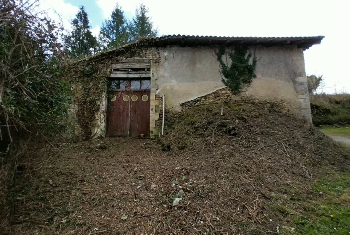Maison de village avec 3 chambres et grand terrain dans le Périgord Vert 