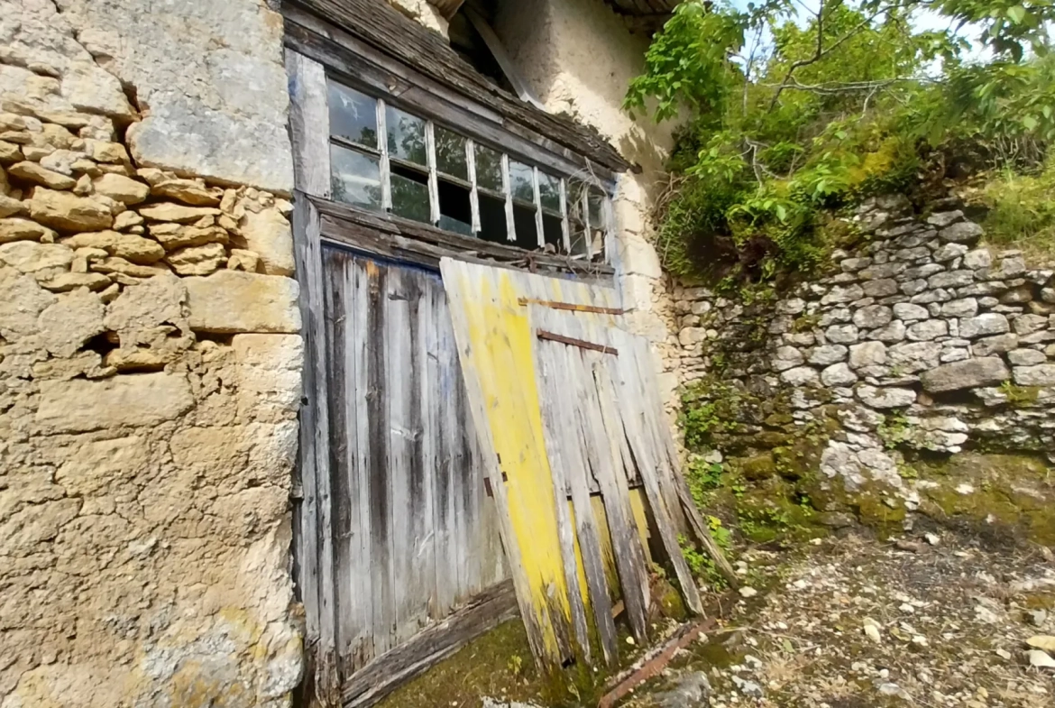 Maison de village avec 3 chambres et grand terrain dans le Périgord Vert 