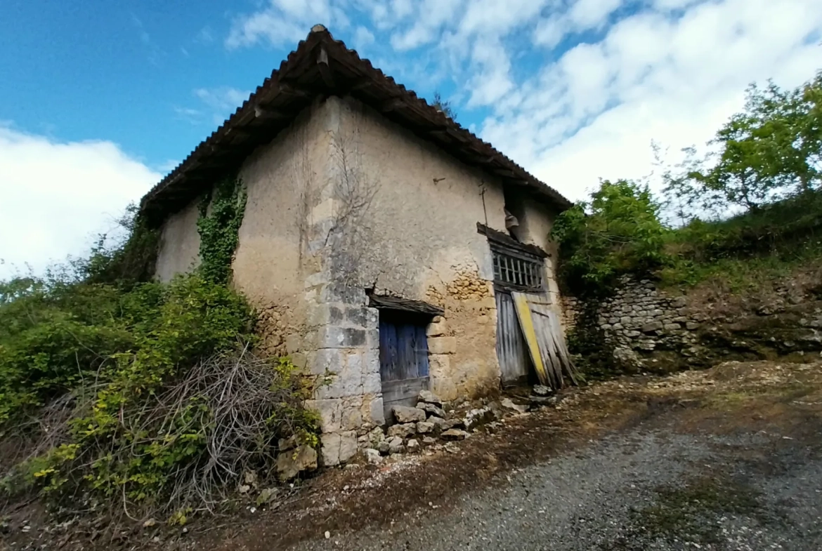 Maison de village avec 3 chambres et grand terrain dans le Périgord Vert 
