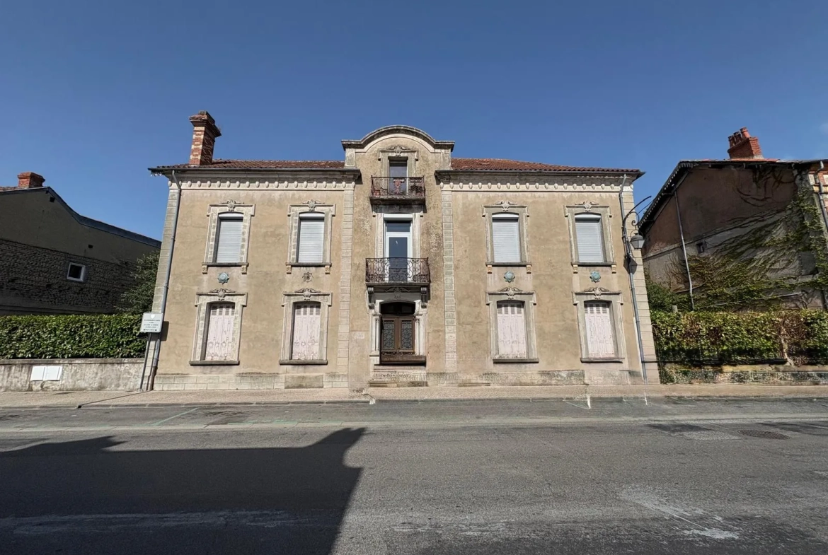 Immeuble en centre-ville de Vic-en-Bigorre de 480 m² avec jardin et parking 