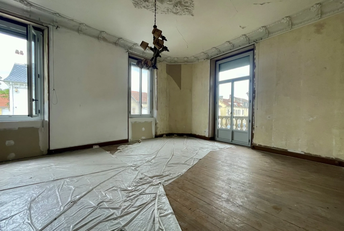 Immeuble en centre-ville de Vic-en-Bigorre de 480 m² avec jardin et parking 