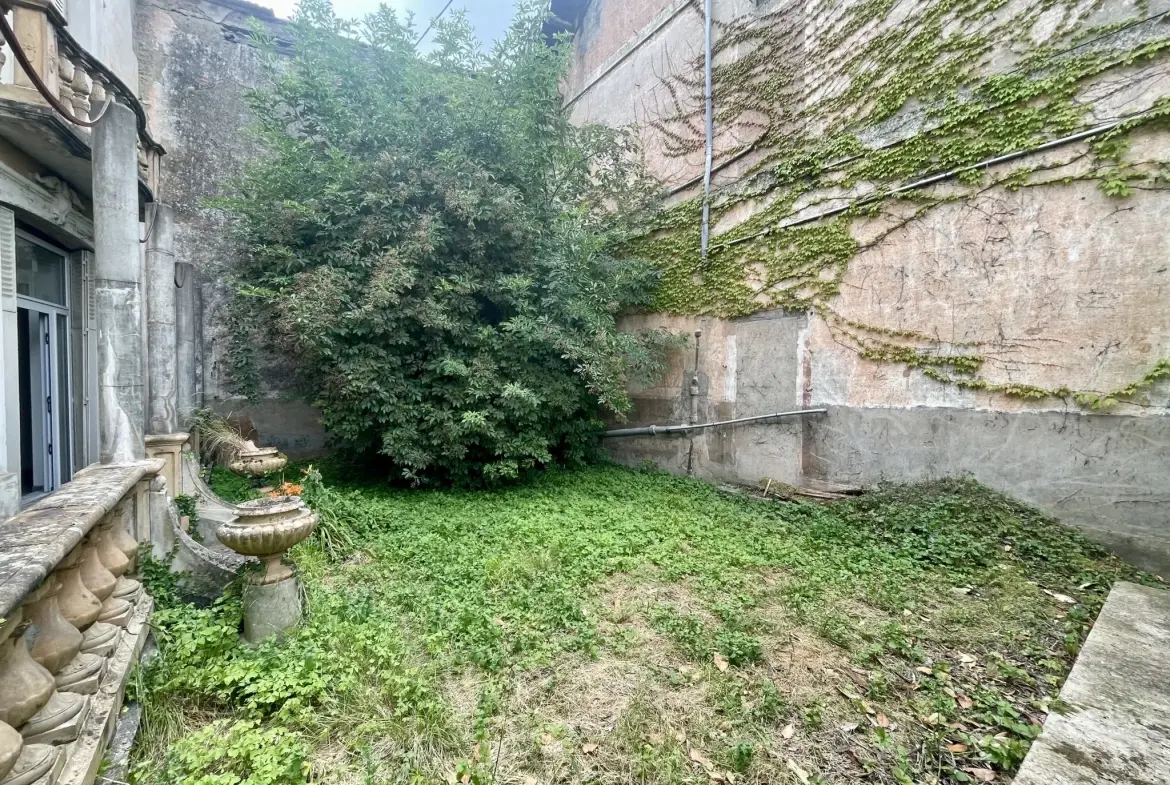Immeuble en centre-ville de Vic-en-Bigorre de 480 m² avec jardin et parking 