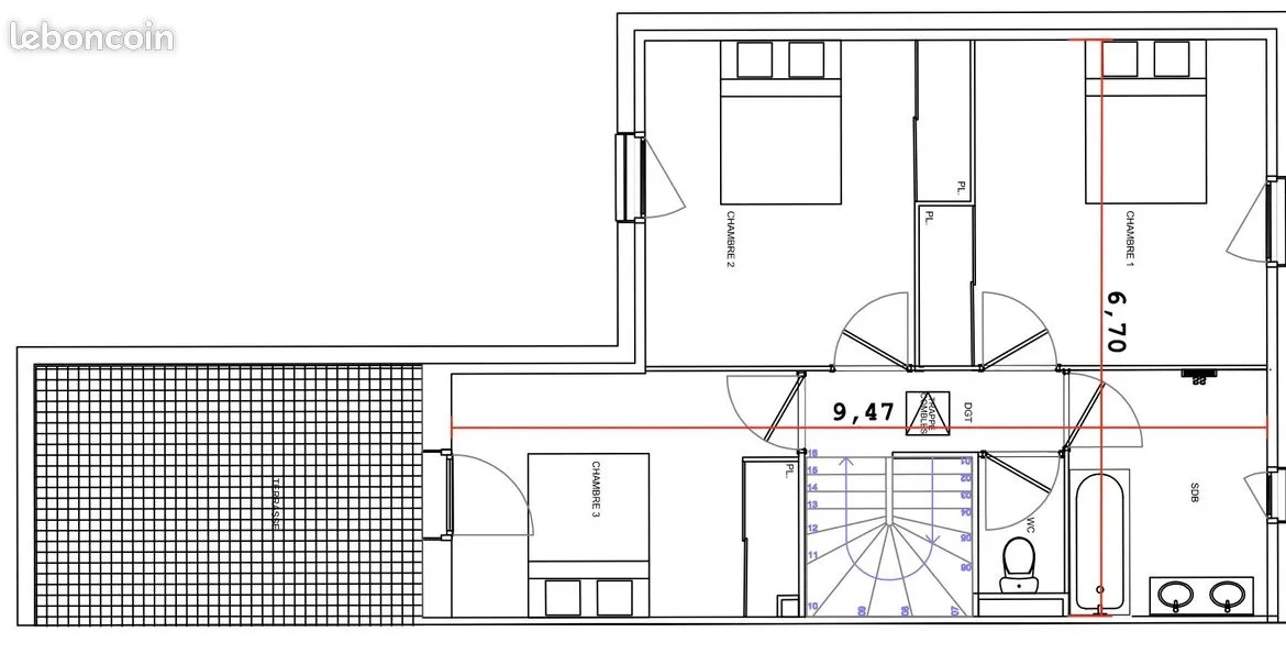 Maison neuve en cours de construction à Barbazan Débat, livraison 2026, avec garage et terrasse 
