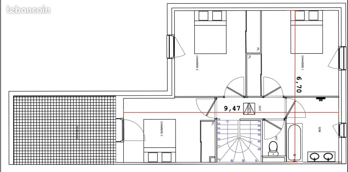 Maison neuve en cours de construction à Barbazan Débat, livraison 2026, avec garage et terrasse 