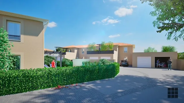 Maison neuve en cours de construction à Barbazan Débat, livraison 2026, avec garage et terrasse 