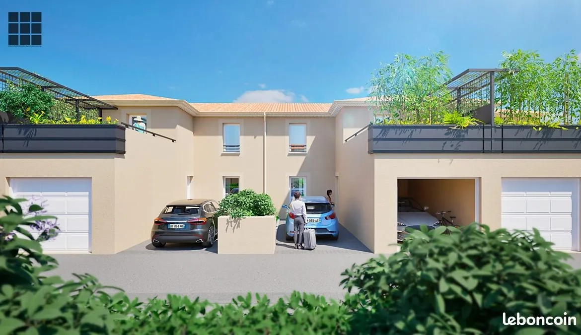 Maison neuve en cours de construction à Barbazan Débat, livraison 2026, avec garage et terrasse 