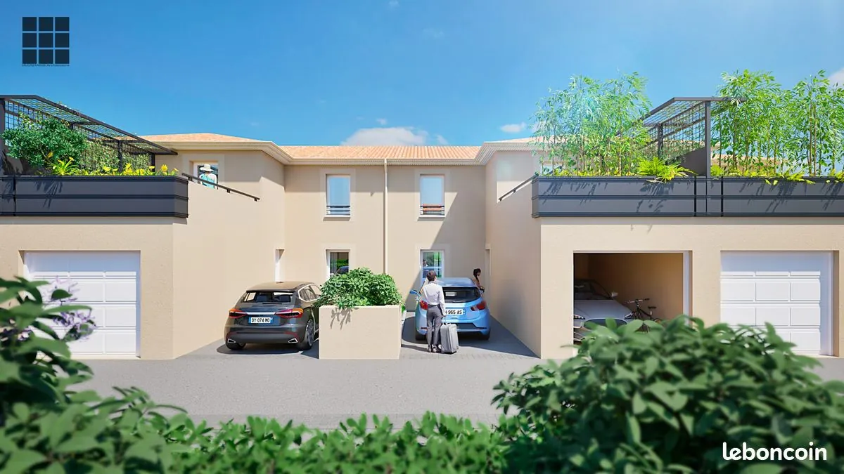Maison neuve en cours de construction à Barbazan Débat, livraison 2026, avec garage et terrasse 