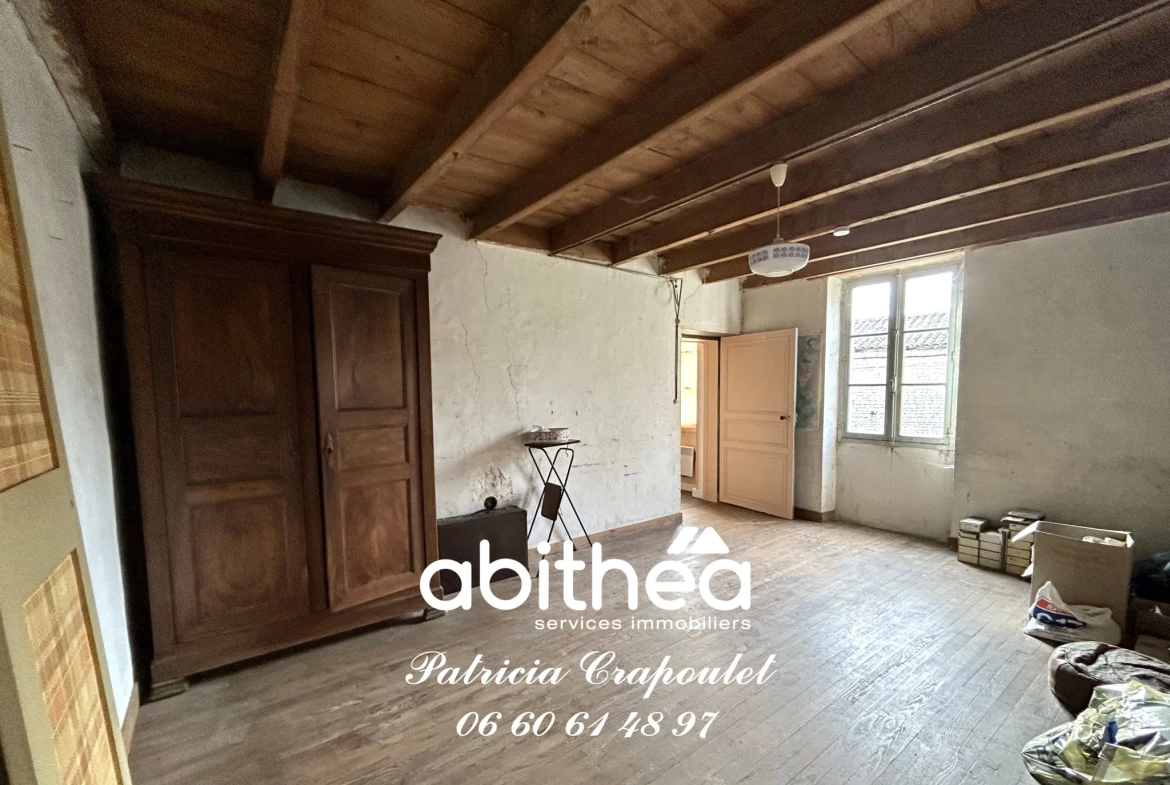 Grande maison à rénover à Coulonges, proche Angoulême - 6 chambres et dépendances 