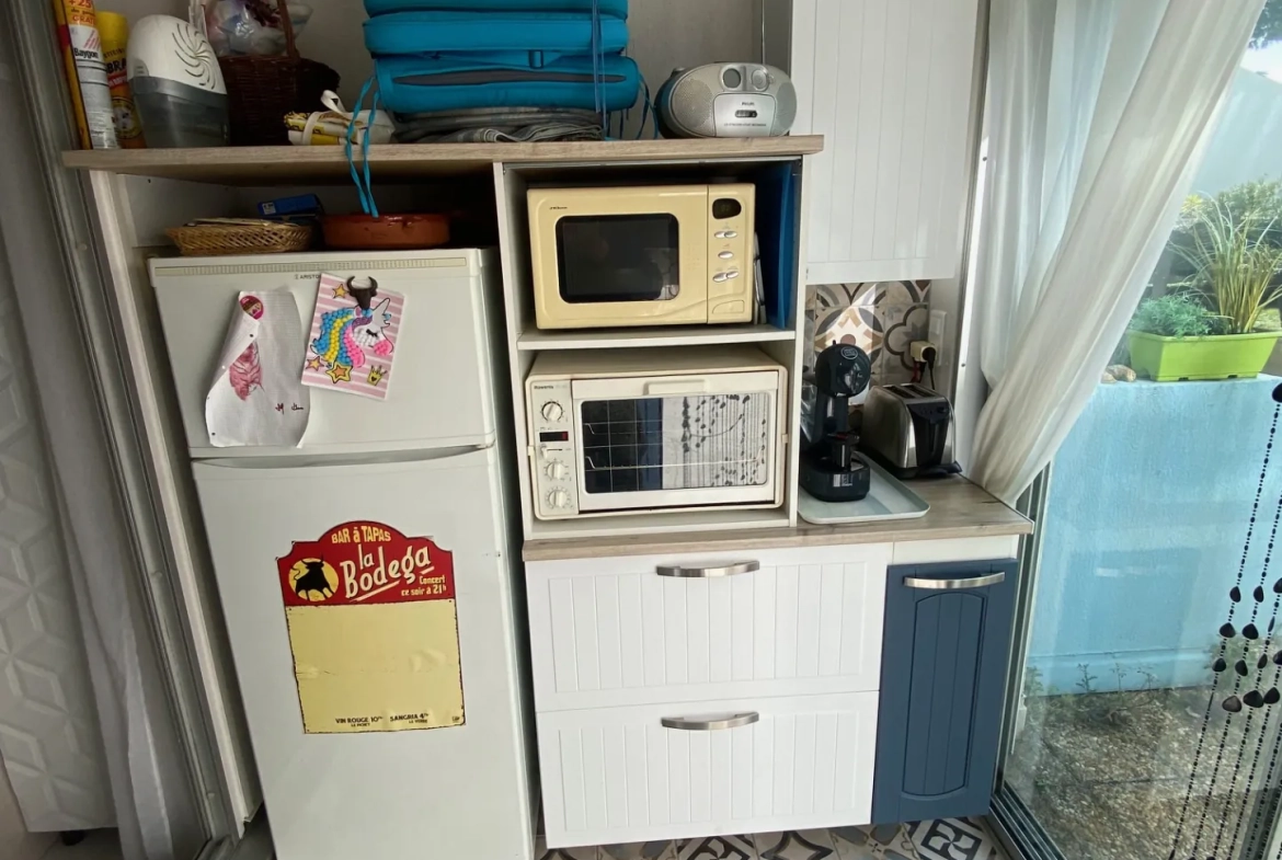Studio meublé de 26m² avec terrasse et garage au Grau du Roi 