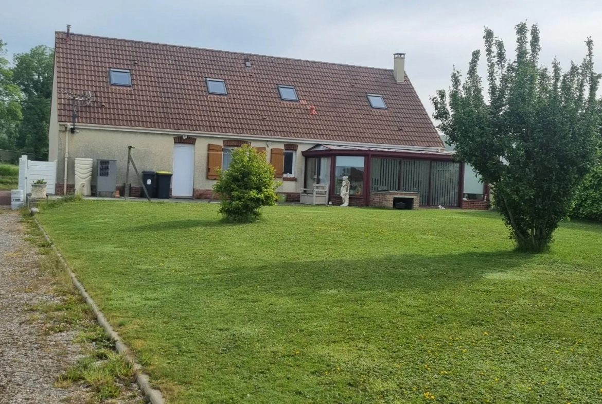 Belle maison individuelle à Hermelinghen avec grand terrain et double garage 