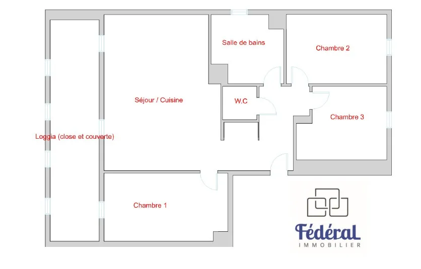 Appartement F4 à Bischheim avec terrasse, garage et parc privé proche Strasbourg 