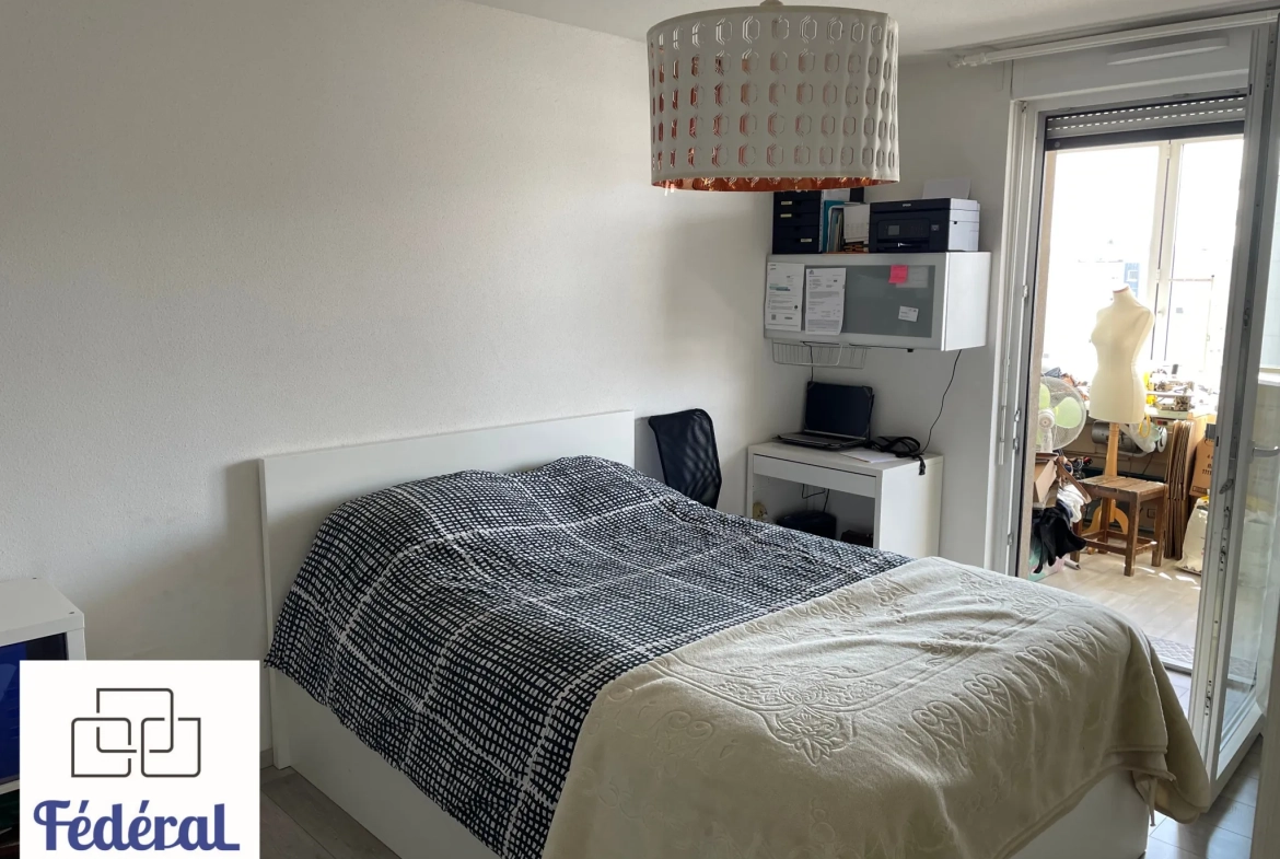 Appartement F4 à Bischheim avec terrasse, garage et parc privé proche Strasbourg 
