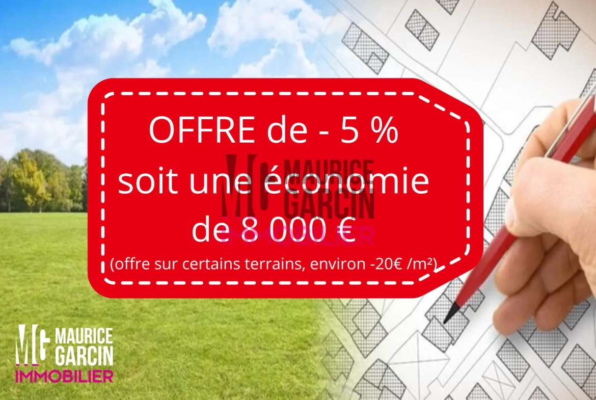 Terrain constructible à Châteaurenard, parcelles viabilisées et libres de constructeur 