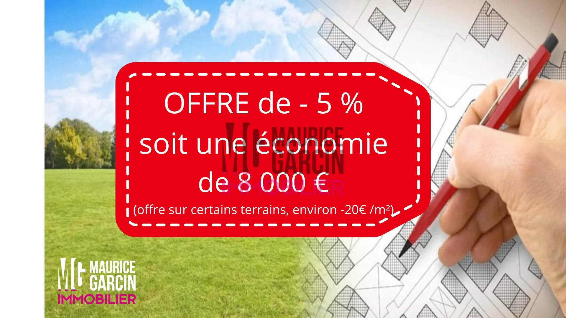 Terrain constructible à Châteaurenard, parcelles viabilisées et libres de constructeur 