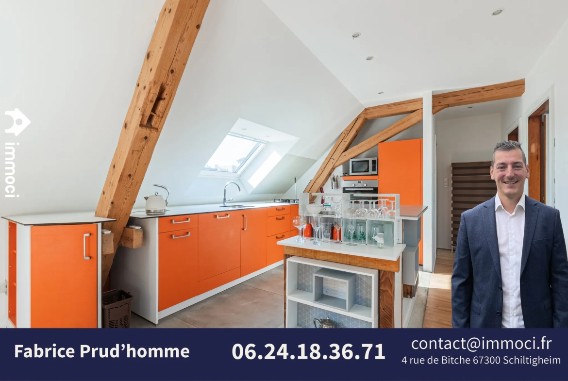 Vente d’un appartement en dernier étage à Schiltigheim proche Strasbourg 