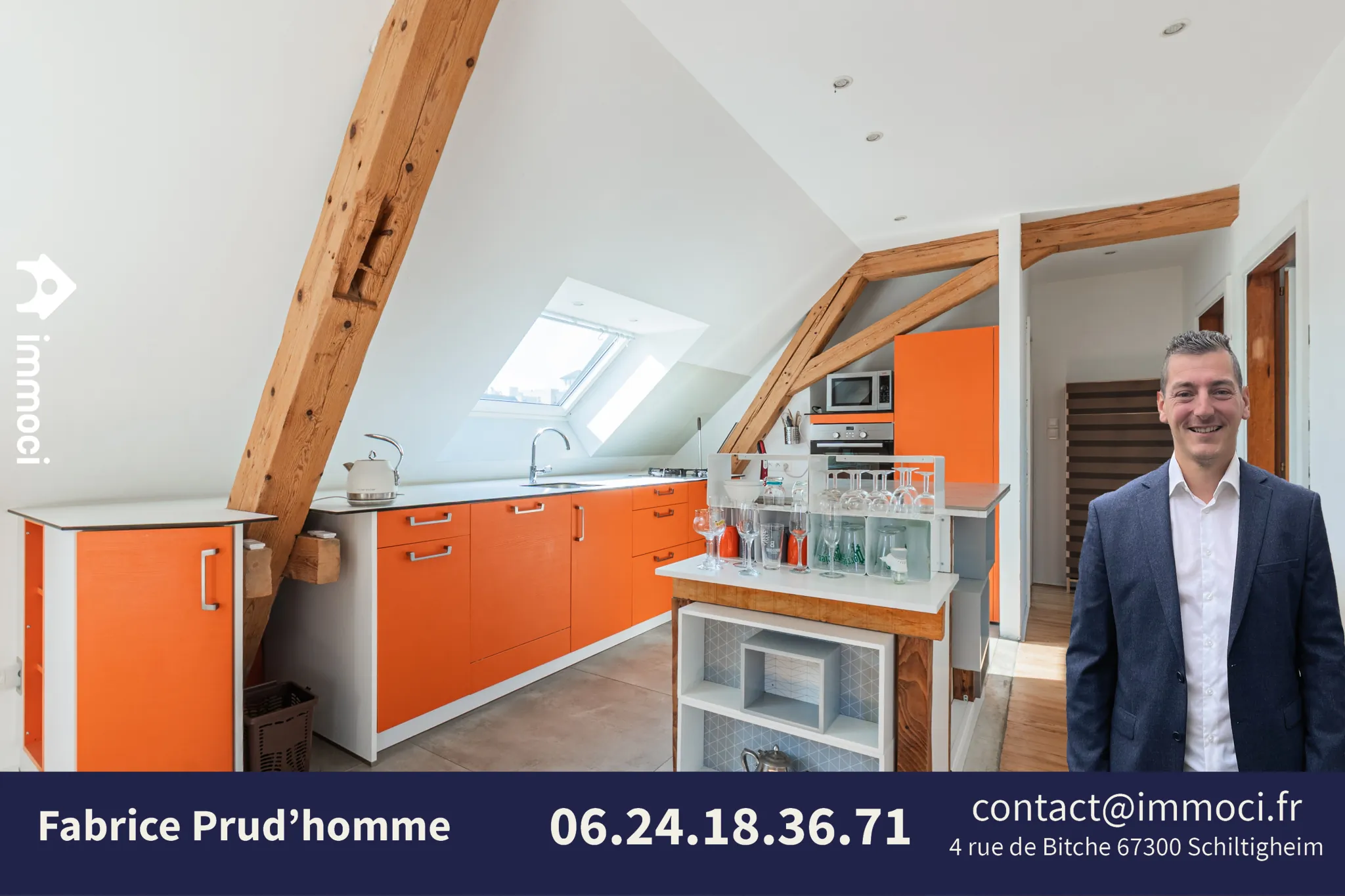 Vente d’un appartement en dernier étage à Schiltigheim proche Strasbourg 