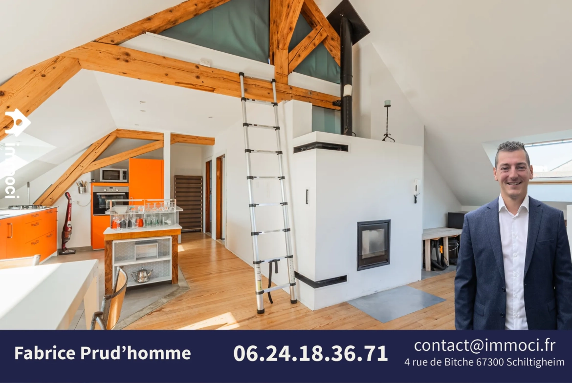Vente d’un appartement en dernier étage à Schiltigheim proche Strasbourg 