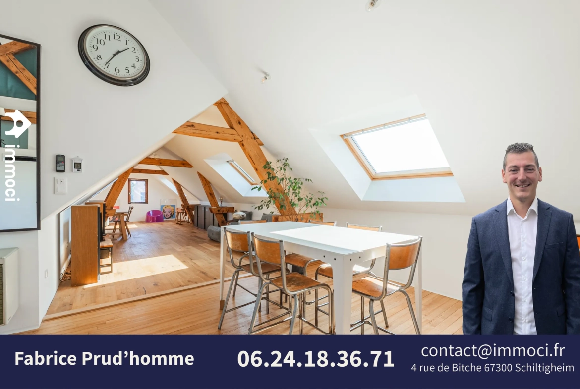 Vente d’un appartement en dernier étage à Schiltigheim proche Strasbourg 