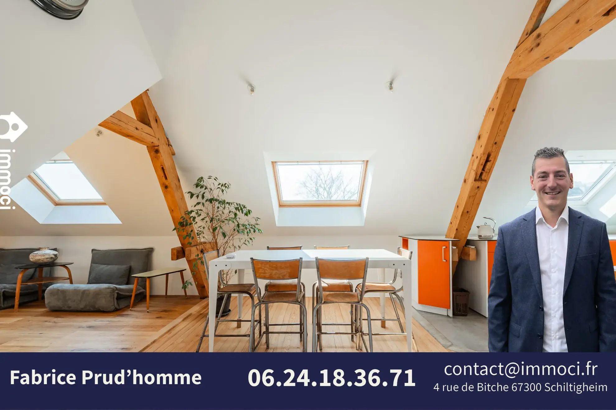 Vente d’un appartement en dernier étage à Schiltigheim proche Strasbourg 
