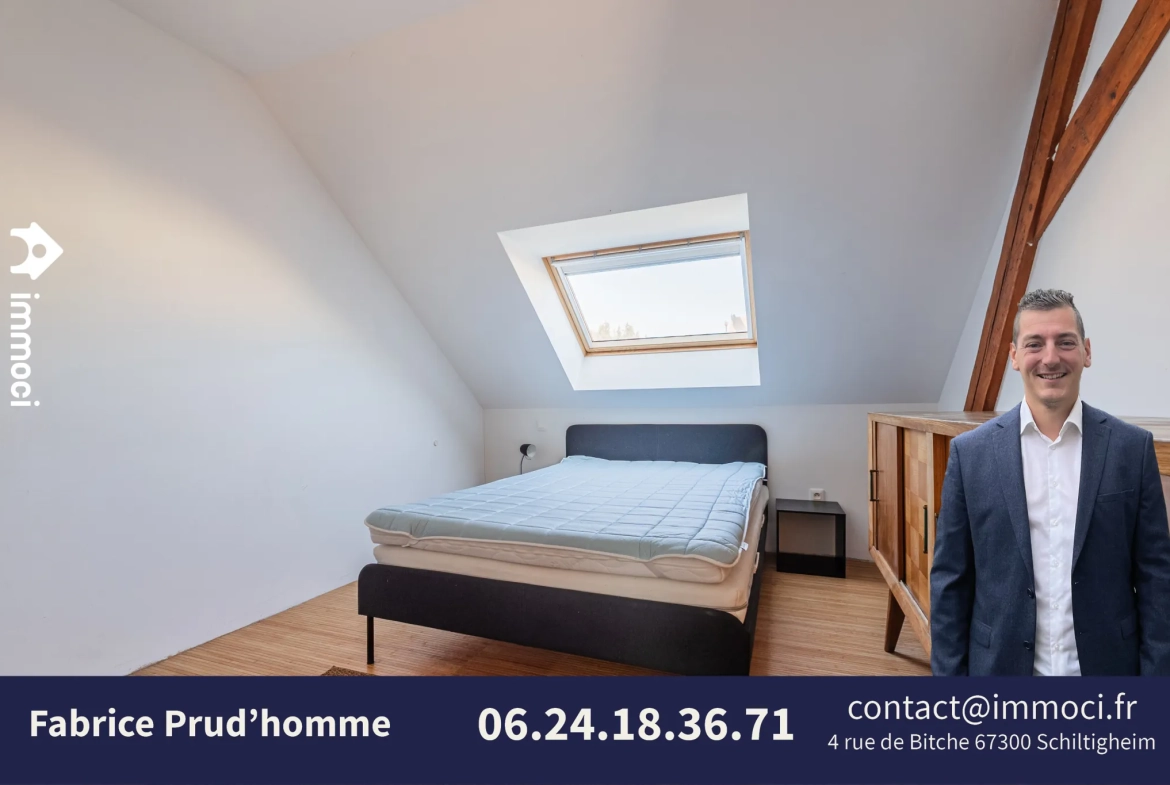 Vente d’un appartement en dernier étage à Schiltigheim proche Strasbourg 