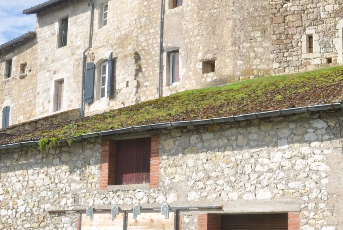 Grand garage avec espace de stockage à Cestayrols, village médiéval 