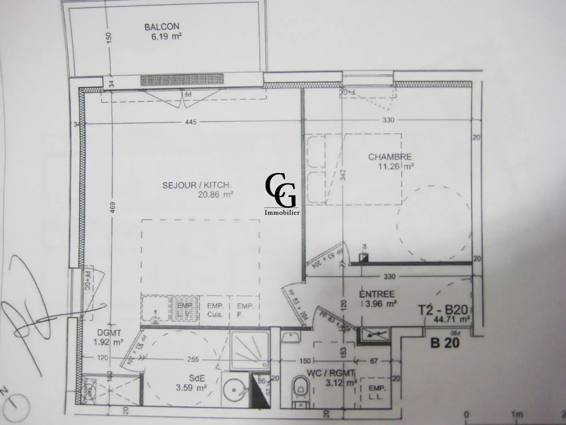 Appartement T2 avec locataire en place à Rezé, idéal pour investissement locatif 