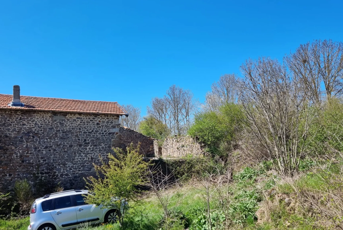 Ancienne ferme à rénover en Ardèche avec potentiel de 140 m² et 1 800 m² de terrain 