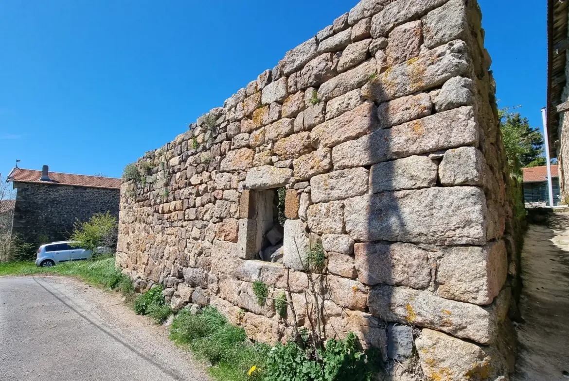Ancienne ferme à rénover en Ardèche avec potentiel de 140 m² et 1 800 m² de terrain 
