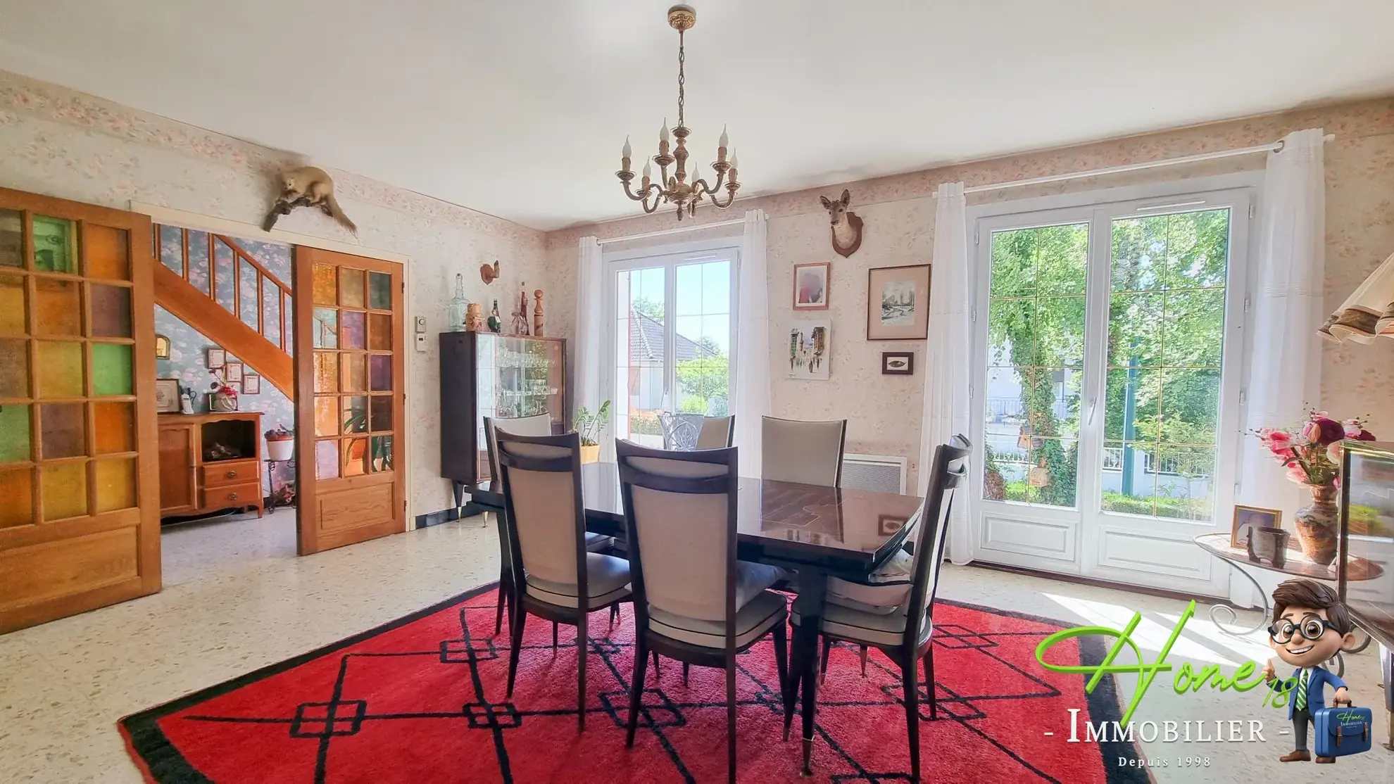 Maison à vendre à Fussy, proche Bourges, 3 chambres, terrasse, sous-sol complet 
