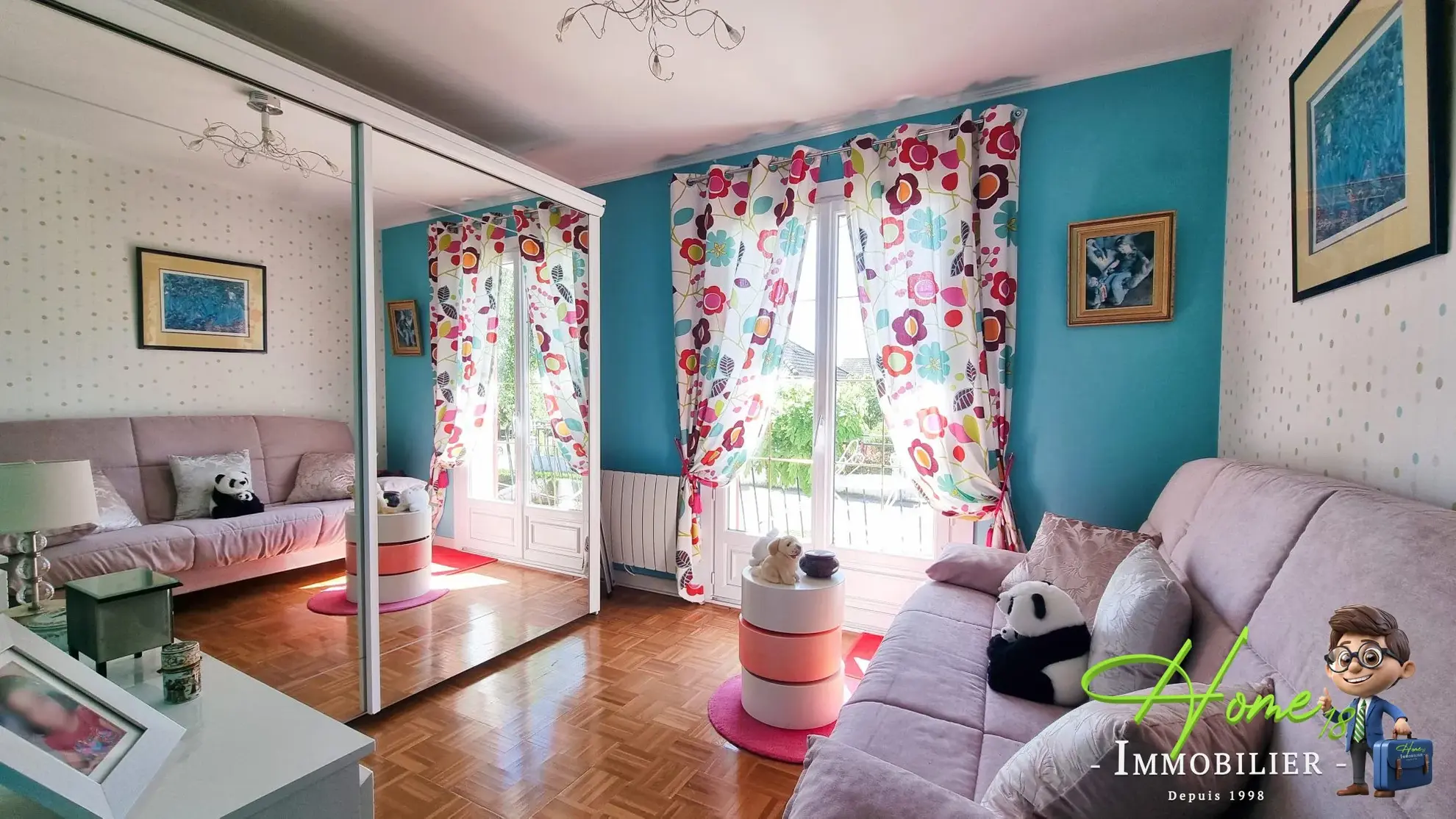 Maison à vendre à Fussy, proche Bourges, 3 chambres, terrasse, sous-sol complet 